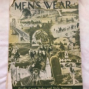 1938 Men’s Wear Magazine, once owner by actor Charles Farrell.